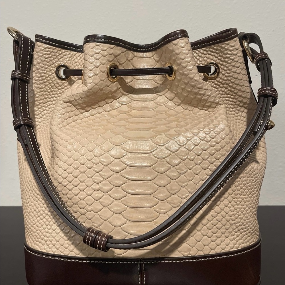 Dooney & Bourke Caldwell Python Embossed Leather … - image 3
